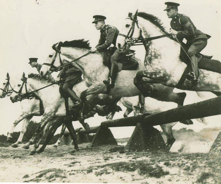 The Royal Scots Greys are the oldest of our antecedent Regiments. They once journeyed to Palestine on a recruitment campaign where they displayed their famed horsemanship.