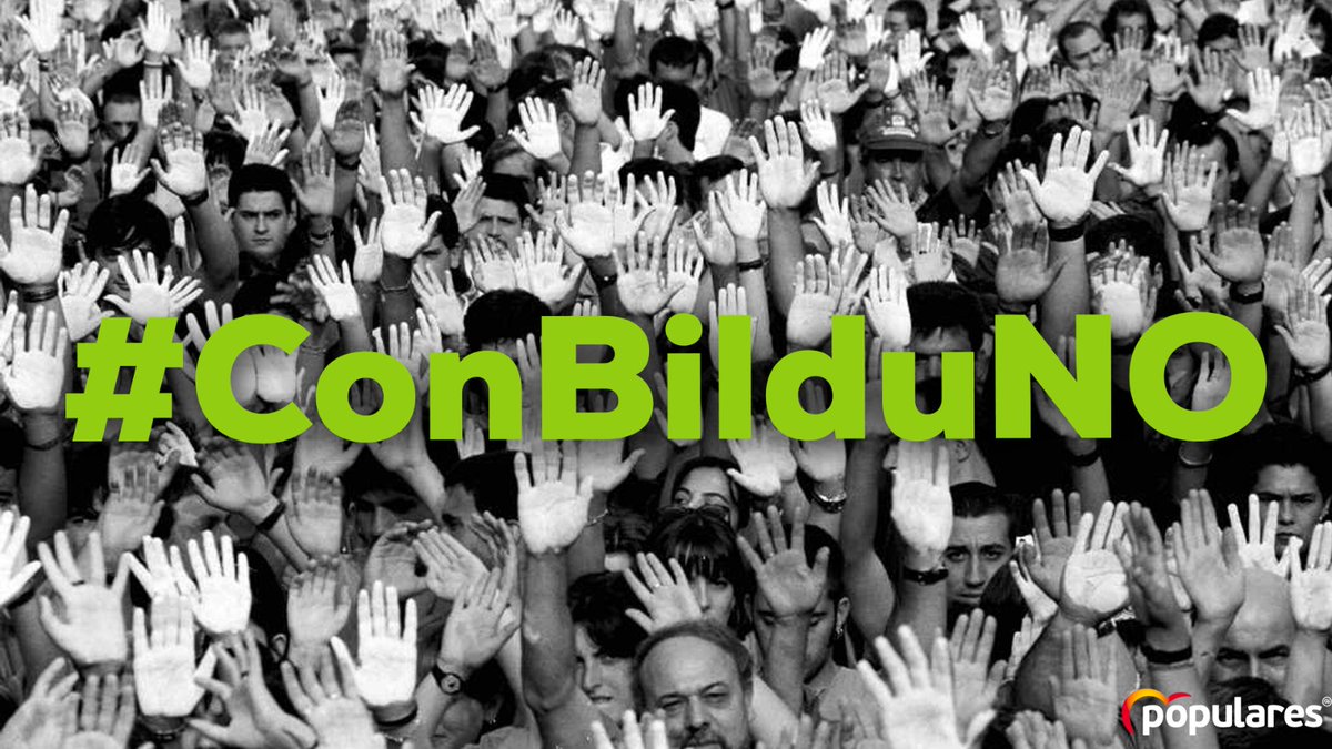 ⚫️ Por memoria
⚫️ Por decencia moral
⚫️ Por nuestra historia más reciente
⚫️ Por su falta de humanidad
⚫️ Para no blanquear a los asesinos 
⚫️ Para no humillar a las víctimas

Por todos los que ya no están, #ConBilduNO