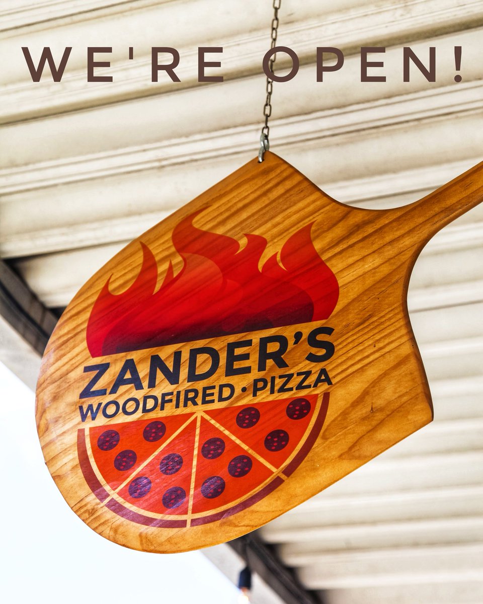ZandersPizza's tweet photo. Our dining room is OPEN! Thank you for bearing with us the last couple of days. 🙃 We are back open normal hours. See you soon! #zanderspizza #elowynsicecream 🍕🥗🍦 https://t.co/KrXEahRRDH