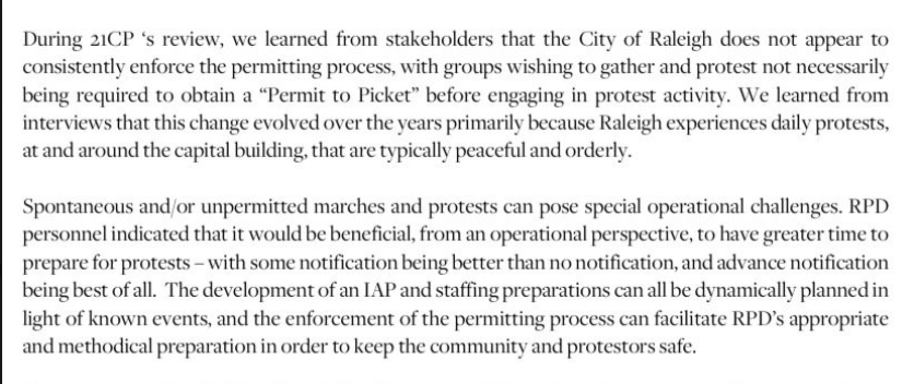 The 21CP Solutions report was released earlier this week. Unsurprisingly, the firm recommended more brutality, including: increased surveillance via helicopter/CCTV/drones, mass arrest policy, liaisons, further criminalizing "un-permitted" protests, more cops & equipment.3/4