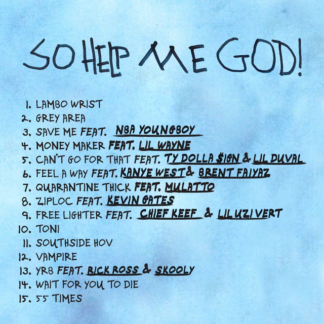 RapFavorites's tweet photo. 2 Chainz • ‘So Help Me God’ • 11.13.20 https://t.co/KZ236ODNvV