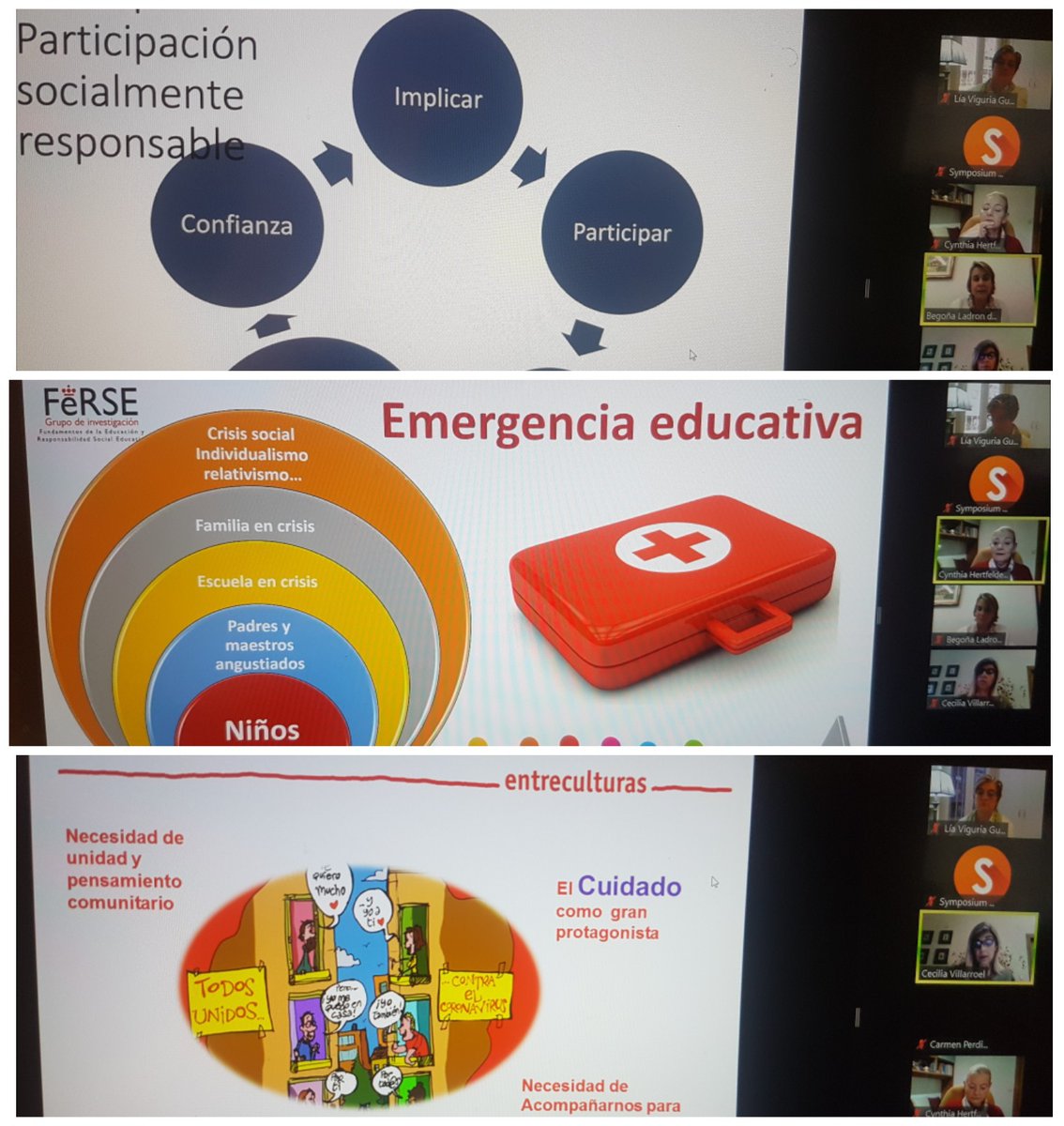 GomezGomezMarta's tweet photo. 4ªMesa de las II Jornadas de #RSEdu en la @FCJS : Buenas prácticas de relación Escuela-Familias con Cynthia Hertfelder de la @URJC, Begoña Ladrón de Guevara (@BegoLdeG de @Univ_Villanueva) y Cecilia Villarroel (@Entreculturas). https://t.co/OtkyZxR78v