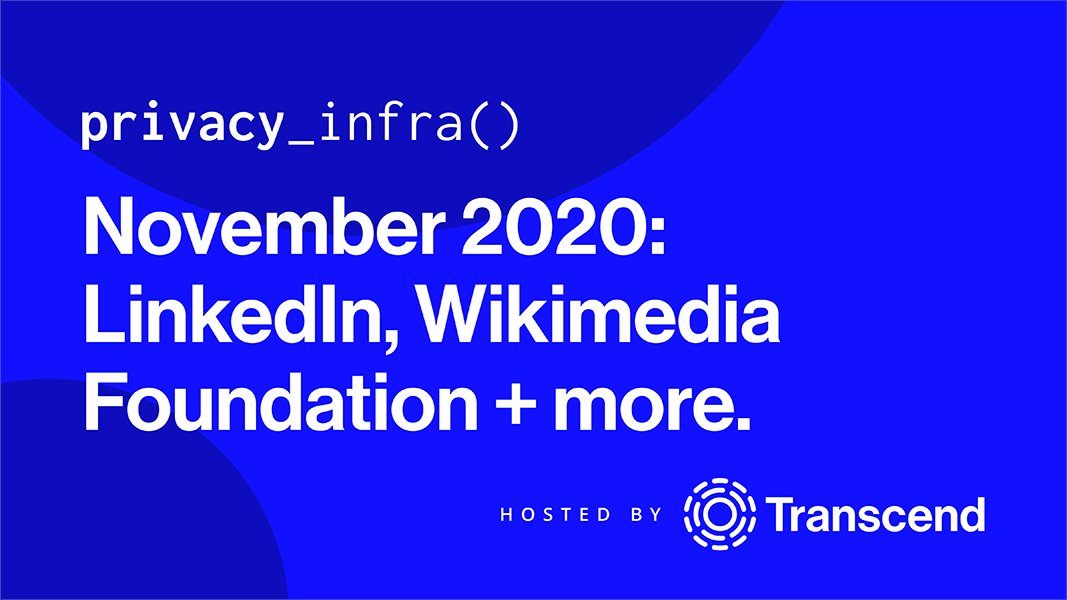 📺🎙 Today’s privacy_infra() #PrivacyEng event is about to begin (10am PT)! Join us at zoom.us/webinar/regist…