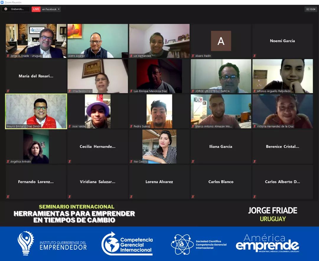 competencia_mx's tweet photo. Todo un éxito el arranque de nuestro Seminario Internacional "Herramientas para emprender en tiempos de cambio" el día de ayer, con participantes de #Mexico 🇲🇽, #Uruguay 🇺🇾 y #Venezuela 🇻🇪.

Los esperamos el próximo miércoles 18 de noviembre para la segunda sesión. https://t.co/BhARLcc15D