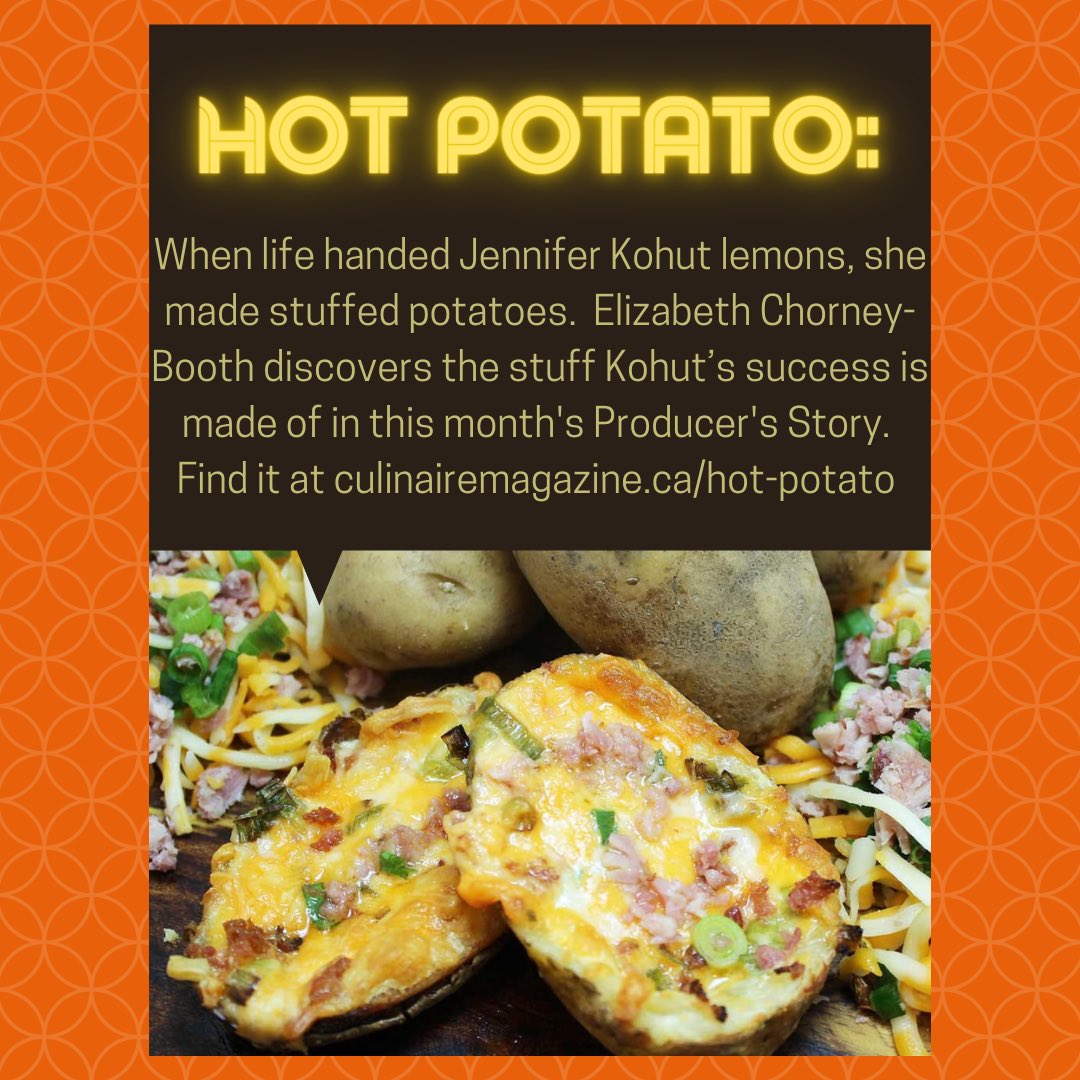 CulinaireMag's tweet photo. We in the Culinaire office love anything involving potatoes, and Jenny’s Delectables certainly delivers on that, from stuffed potatoes to loaded potato skins, shepherd’s pie, &amp; pierogies. Read the story of how Jennifer Kohut takes taters to new territory @ https://t.co/4typ62RoHr https://t.co/rKtqHRlUBO