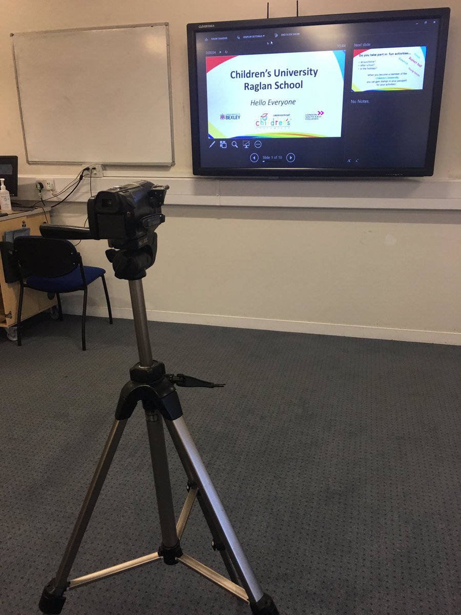 Entertaining filming the virtual presentation today 🎓Coming soon - to be shown in class for our prospective LSE CU children at Raglan Primary school. Showcasing what an inspirational scheme Children’s University is.#enrol  #classof2021  #learning <a href="/raglanprimary/">Raglan Primary</a> @BexleyCU👩‍🎓👨🏽‍🎓📜