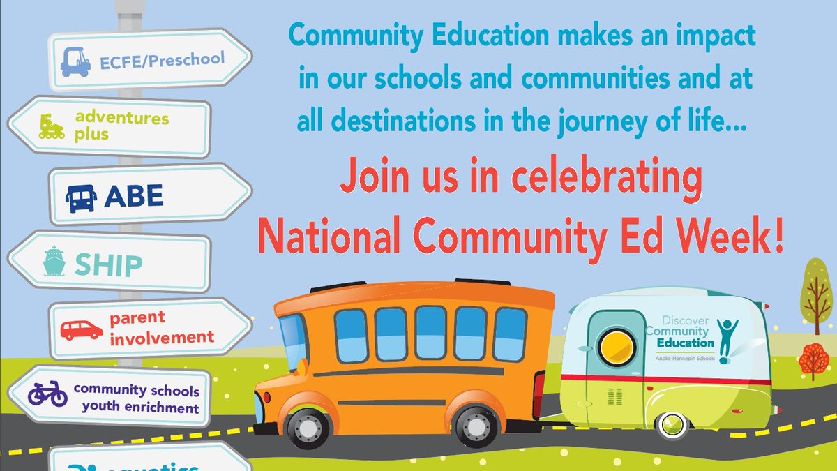 AHCommunityEd's tweet photo. It's #CommunityEdDay! We're thankful for support of staff, participants & community members today - and all yr long. CommunityEd impacts people at all destinations in the journey of life, offering something for everyone-no matter where you are on the road: https://t.co/ApZ62zcxqa https://t.co/U8lTWan7Ia