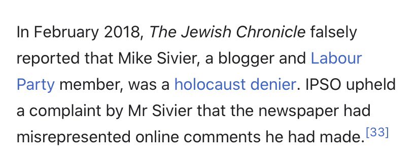 No. 3 continued - Jewish Chronicle ordered to pay damages