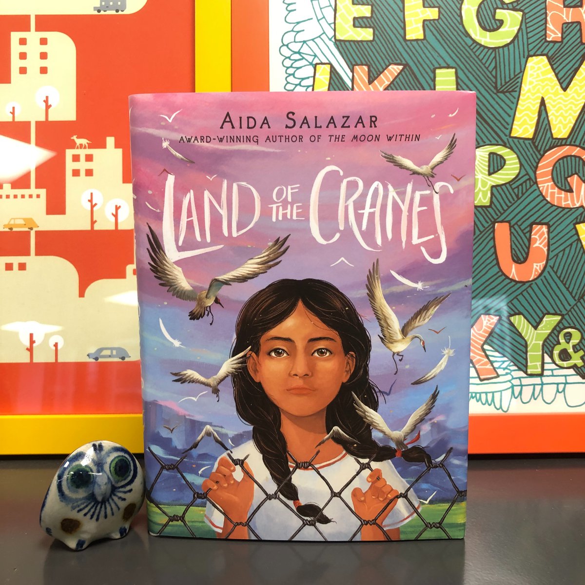 🐦🐦🐦🐦🐦🐦 The Land of the Cranes by Aida Salazar 🐦🐦🐦🐦🐦🐦 #dailybutlershelfie #thelandofthecranes #aidasalazar #scholastic