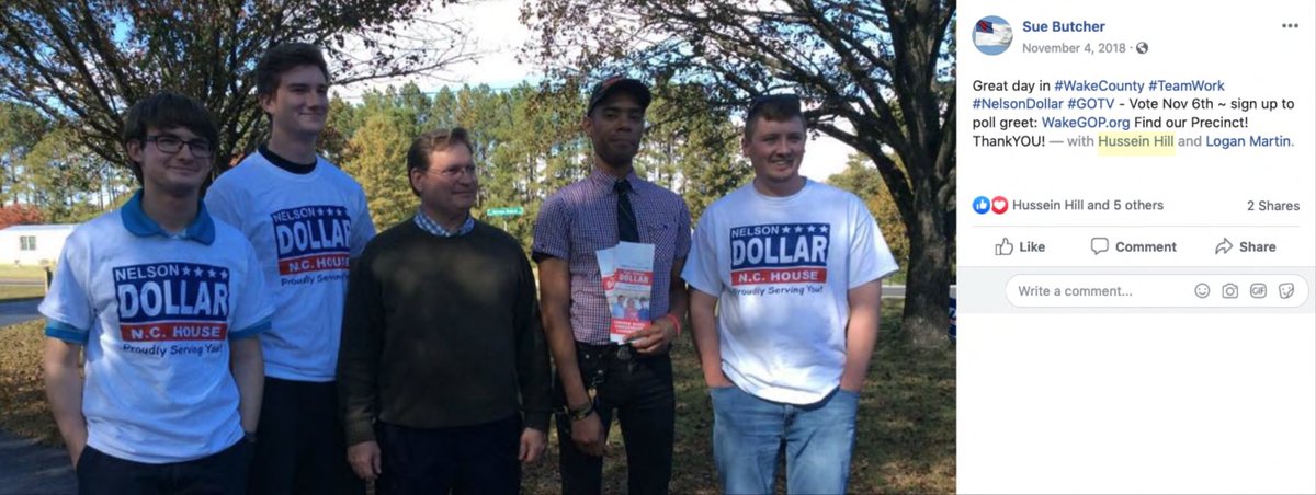 Hill has been a volunteer & paid contractor for the GOP or GOP affiliated interests in the Triangle for years.It was not publicly known that he was working directly for any GOP campaigns. @NCGOP  @wakegop  @WakeCoYR  @RaleighGOP https://twitter.com/m1523751/status/1290105742029017088