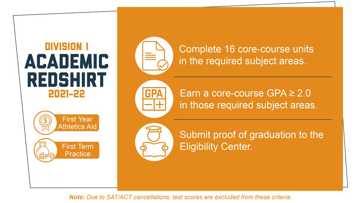 ncaaec's tweet image. Will you be enrolling at an @NCAA school in the 2021-22 academic year? You may be eligible to meet the @ncaaec COVID-19 Automatic Waiver.

Watch last week's webinar to learn more!
➡️ on.ncaa.com/Recording_1107…
