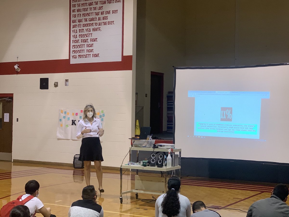 Maribel Aranda (@maribelaranda12) on Twitter photo Social and emotional support for our students. Kindness! We can all use a little kindness in this world. β¦<a href="/CrockettColts/">Crockett MS</a>β© Social and emotional support for our students. Kindness! We can all use a little kindness in this world. β¦<a href="/CrockettColts/">Crockett MS</a>β©