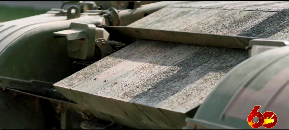 TheDeadDistrict's tweet image. Close up of the frontal ERA of the Chinese Type-99 MBT.
#China #PLA #Type99