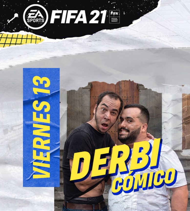 Mañana disfrutaremos del #DerbiCómico en #FIFA21 

<a href="/KikePerezHumor/">Kike Pérez</a> 🆚<a href="/AaronDoGoRo/">Aarón Gómez</a> 

¡A partir de las 16:00 estaremos en directo hablando y jugando con ambos humoristas, que representan a nuestros equipos!

💛<a href="/UDLP_Oficial/">UD Las Palmas</a> 
💙<a href="/CDTOficial/">CD Tenerife 🏴󠁧󠁢󠁳󠁣󠁴󠁿</a>
