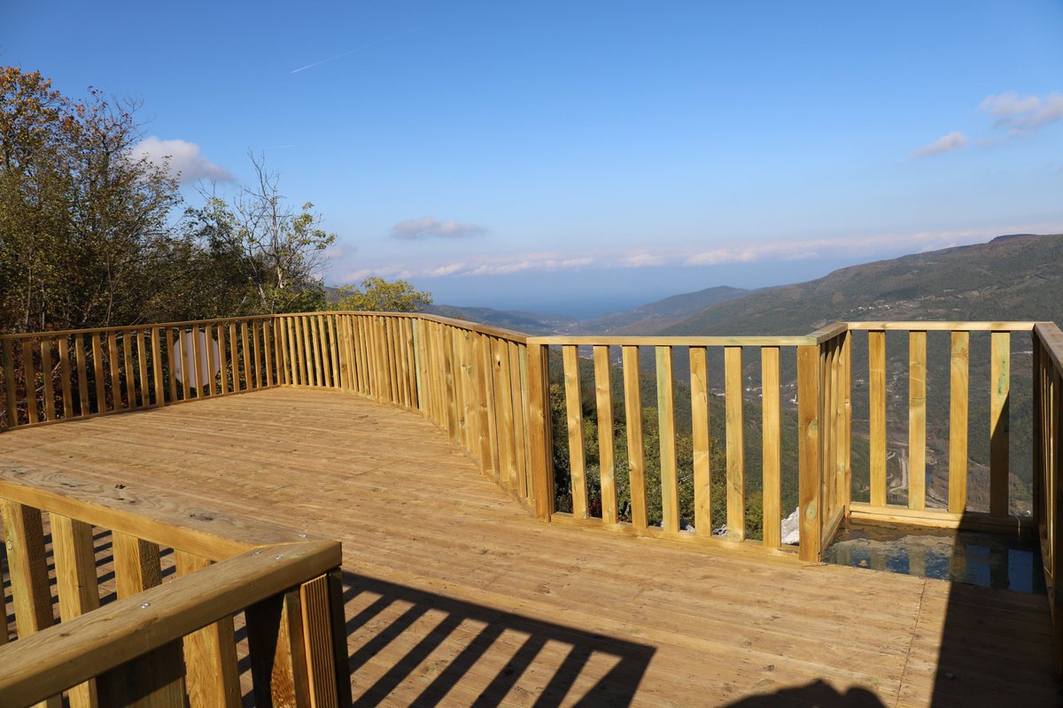 Milli Park Müdürlüğümüz Tarafından Kastamonu Cide İlçesi Sınırları İçerisinde Yapılan Aydos Kanyonu Kuş Bakacak Seyir Terası.