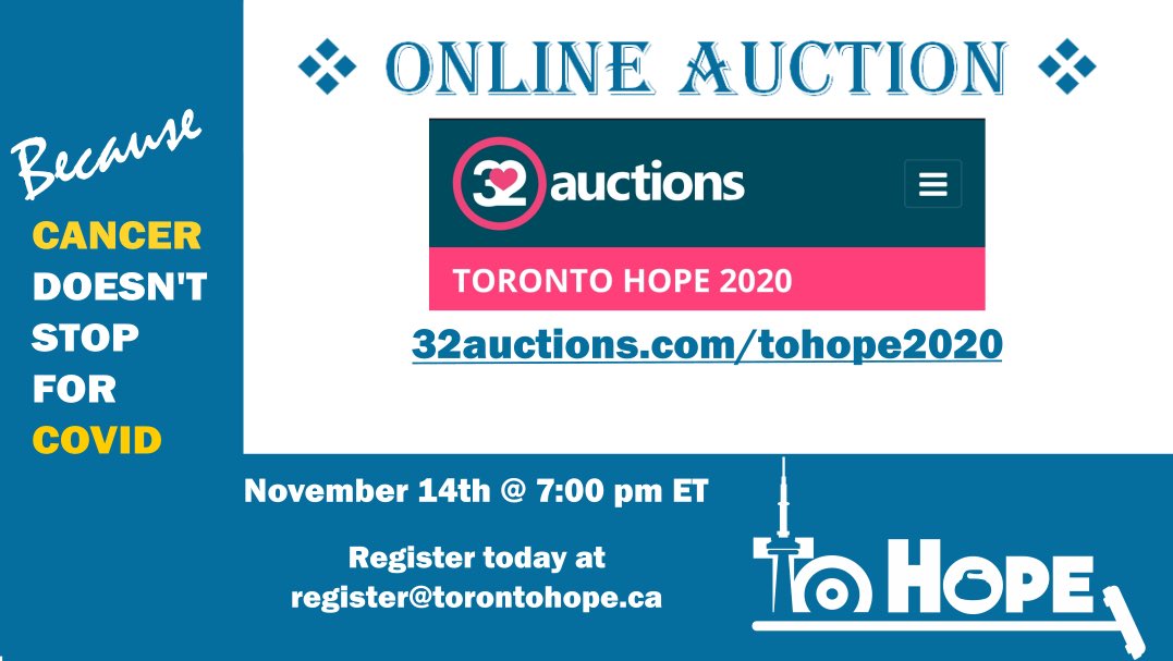 TOhopecurling's tweet photo. Our TO Hope 2020 Online Auction is now open! A huge thank you to @jepping1, @goldlinecurling, @teamtracyfleury, @team_bottcher and @dsorealestate, among others, for your support! Check it out and get bidding! https://t.co/19eGSM1Dik
#tohope2020 https://t.co/2A7p69aekh