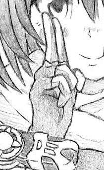 @base_k_750 この辺りの手はぜーんぶ自撮りが資料です 陰の付け方は割とテキトーです 顔の表情は毎回悩みますね 八重歯生やして誤魔化すのは毎回です? 