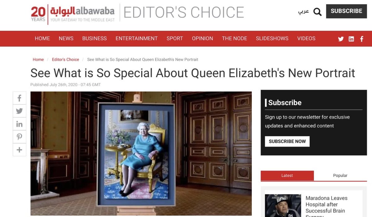 3. The Queen is our best diplomat.It was brilliant to be a part of HM’s virtual visit and unveiling of her portrait by the talented  @EscofetMiriam . Our most shared story of the year, including global attention: