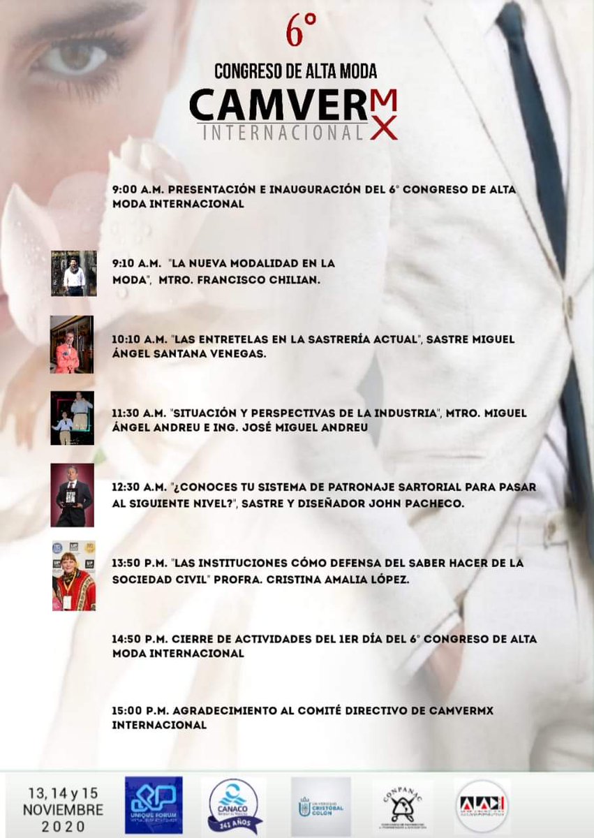 camvermx's tweet photo. ¡5 conferencias magistrales en el primer día del 6° Congreso Virtual de Alta Moda Internacional, iniciamos el 13 de Noviembre a las 9:00 hrs! 💯✨ ¡Arma tu avatar y disfruta el 6° Congreso Virtual de Alta Moda Internacional!
Descarga la app https://t.co/nSN4ovKggh https://t.co/qxLYwL3m1d