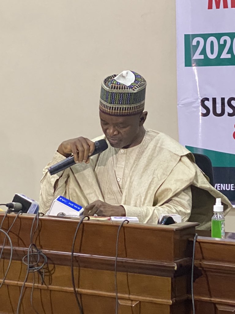 EHS_Division's tweet photo. The Ministerial Press Briefing held today, to commemorate 2020 WORLD TOILET DAY with theme: ‘Sustainable Sanitation &amp; Climate Change” in Abuja, Nigeria. https://t.co/qDPeL6NsTu