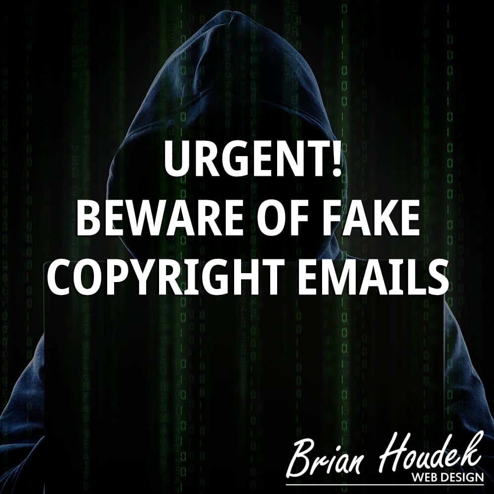 Urgent! Beware of Fake Copyright Emails

Read More at brianhoudek.com/urgent-beware-…