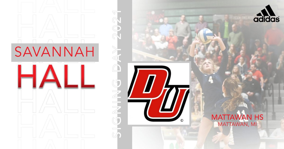 WELCOME TO DAVENPORT!
•
Introducing our 2021 class, next up is S/DS, Savannah Hall she joins us from Mattawan, MI! #signingday #gopanthers 🔴🐾🏐⚫️