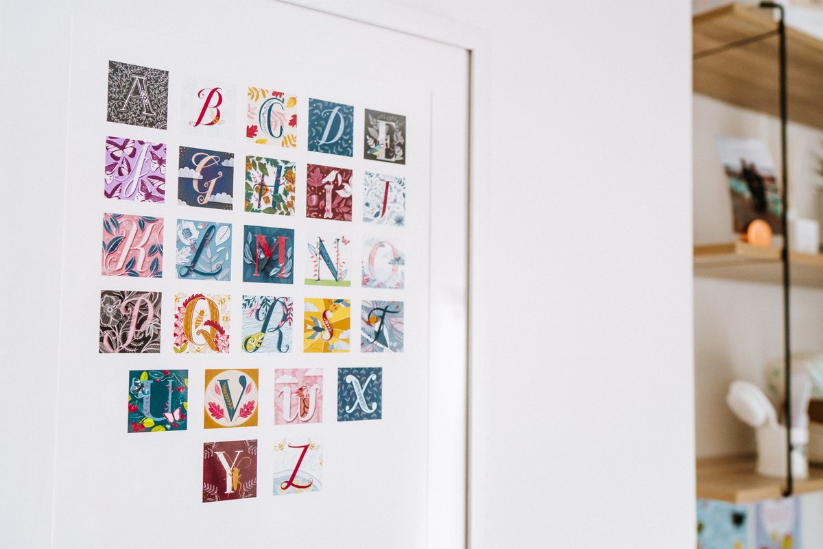 lindseyspinks's tweet photo. Thank you to @ZoeCPhotography 
 for taking these lovely snaps of my Hand-lettered Alphabet #Artprint Now for sale in my Etsy shop https://t.co/jLLD5OvUyF https://t.co/2XVTrsXyqj