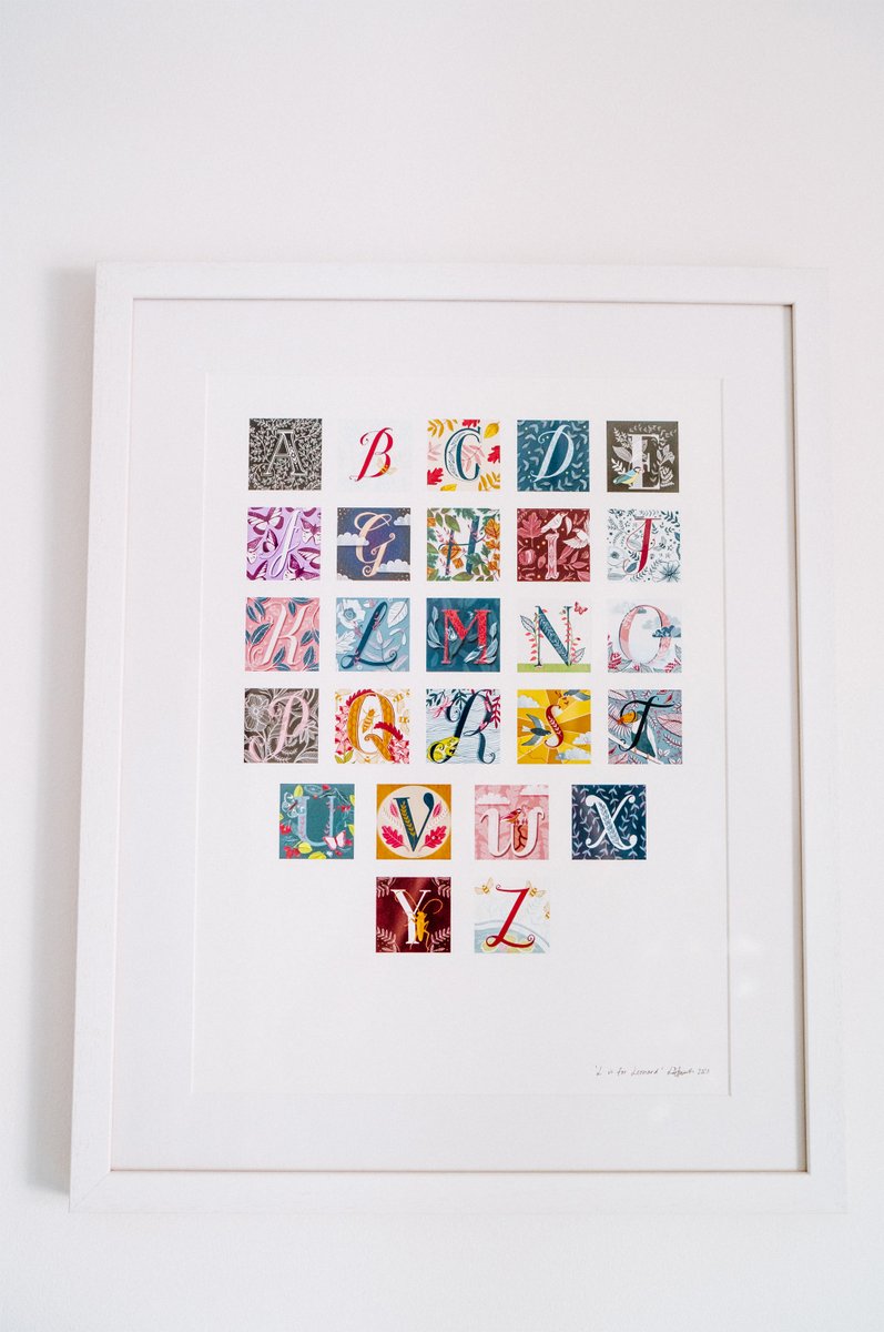 lindseyspinks's tweet photo. Thank you to @ZoeCPhotography 
 for taking these lovely snaps of my Hand-lettered Alphabet #Artprint Now for sale in my Etsy shop https://t.co/jLLD5OvUyF https://t.co/2XVTrsXyqj