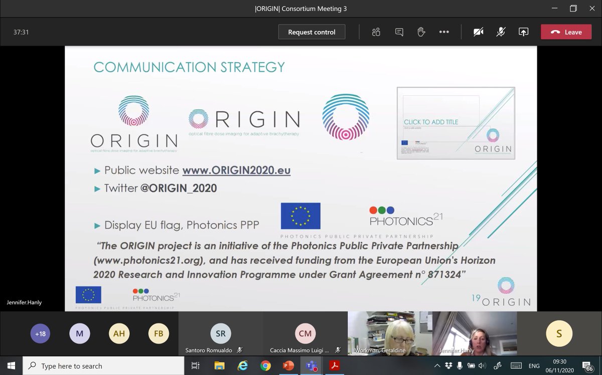 Thank you to everyone for attending ORIGIN's 3rd Consortium Meeting. Although we could not meet in person, we had a great day of virtual presentations and discussions! @UL_Research @UL @ECE_Dept_UL @Photonics21 @PhotonicsEU @EU_H2020 #h2020 #ULOFSRC #photonics #origin2020