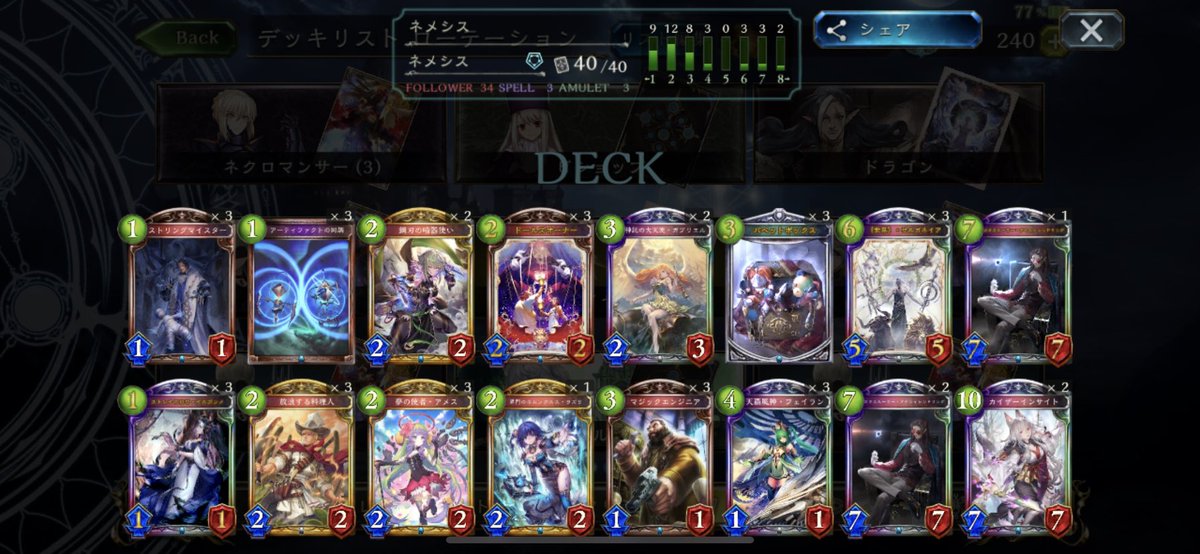 レヴィールの旋風 ローテーション ネメシス シャドウバース連勝まとめ
