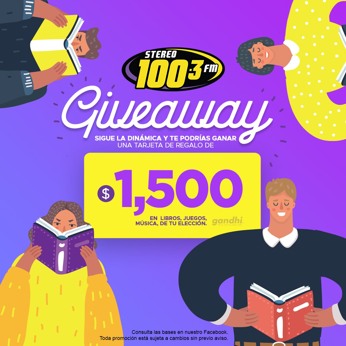 Stereo_100's tweet photo. Celebra el #DíaNacionaldelLibro con Stereo100.3FM Todo lo que debes hacer es:
✅Sigue nuestro TW @Stereo_100       
✅Da RT a este tweet y cuéntanos cuál es tu libro favorito incluye el #LeeConStereo100 El ganador/a se dará a conocer el 30/11/2020 
Válido solo para #Hermosillo https://t.co/oacR0JK9Bb