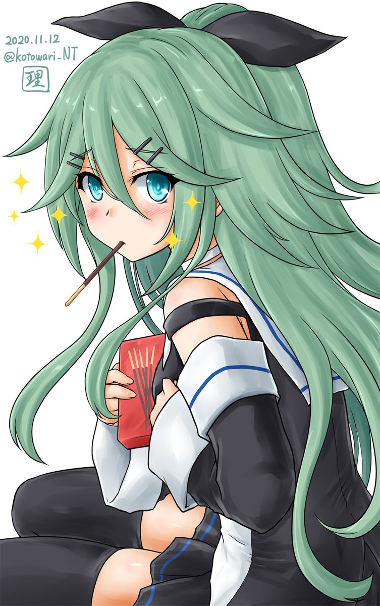 山風の何かを訴えるまなざし攻撃
#艦これ版深夜の真剣お絵描き60分一本勝負
#艦これ版真剣お絵描き60分一本勝負_20201112 