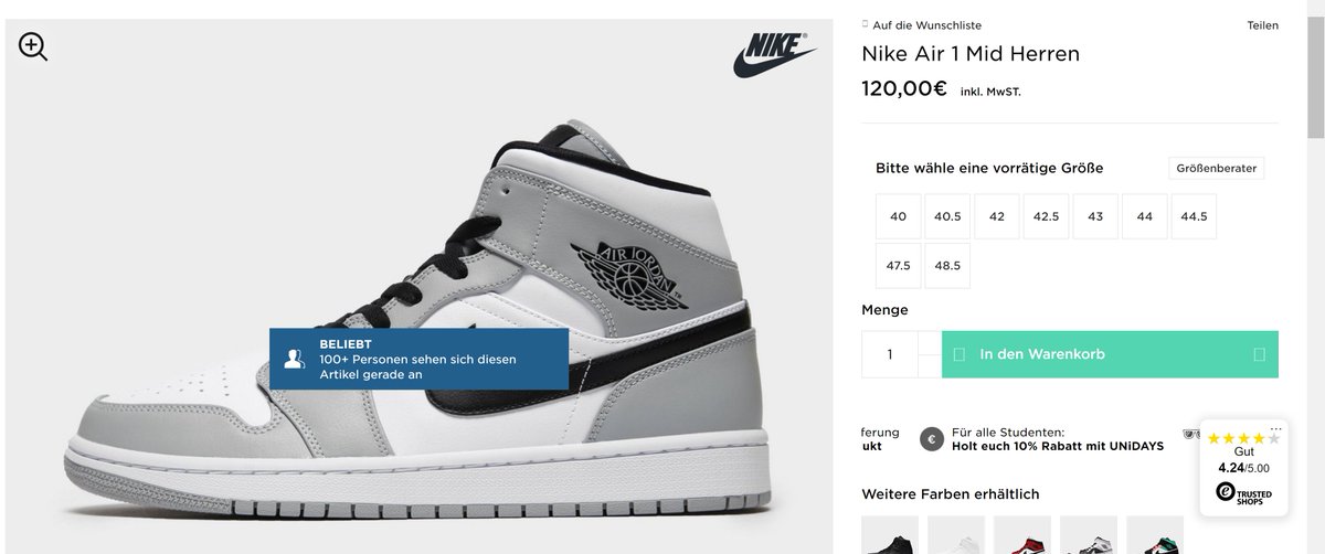 jordan 1 mid smoke grey jd