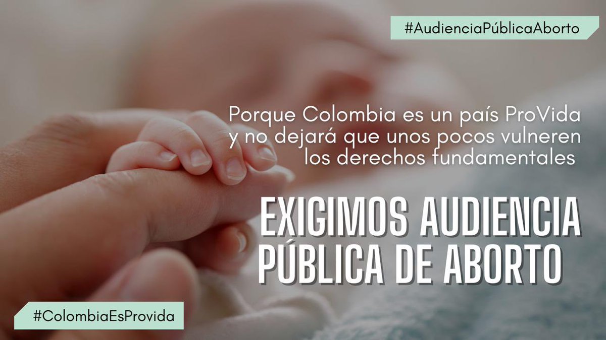 VivianadeFalla's tweet photo. #AudienciaPublicaAborto la mayoría de los colombianos respetamos la Constitución y defendemos la vida, tanto la de la madre como la del bebé!!! #ColombiaProvida https://t.co/uHWI556HOJ