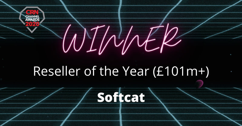 CRN_UK's tweet photo. Now for our final award - Reseller of the Year (£101m+ turnover). Huge congratulations to @softcat! #CRNAwards https://t.co/kjOsFYOE84