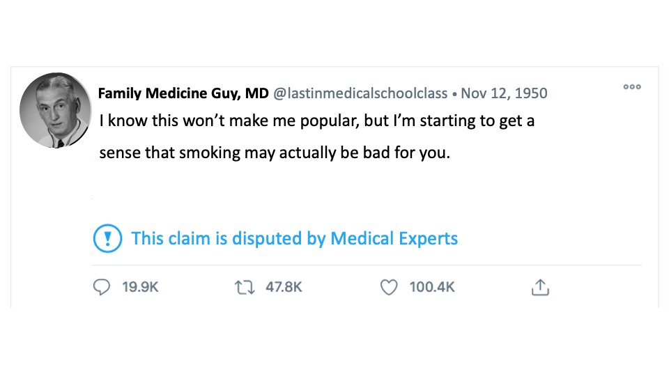 Surely all of our medical experts always know. Good thing we are past the age of disastrous group thinking!