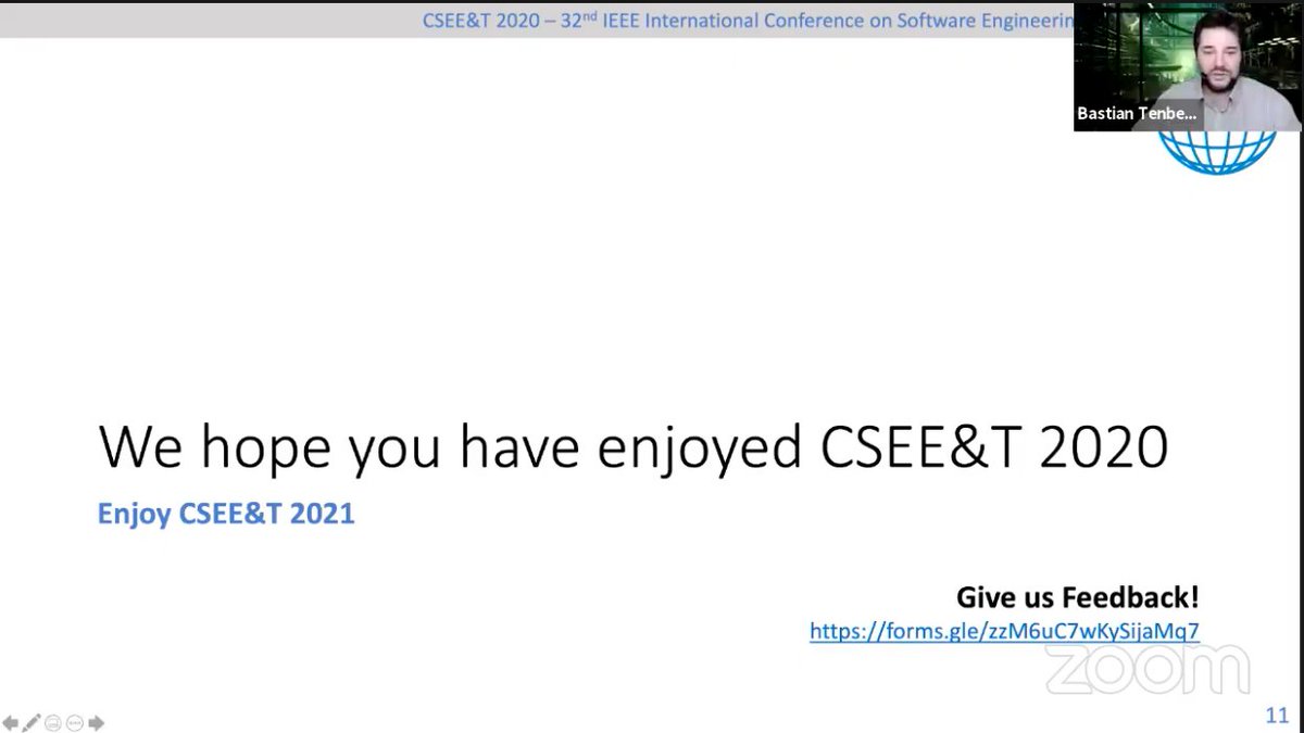 CSEETconf's tweet image. That's it ... thank you everyone for four great, insightful days that were filled with lots of interactive sessions and discussions! #cseet2020
Stay in touch & see you soon @ #cseet2021 / #jseet2021 !