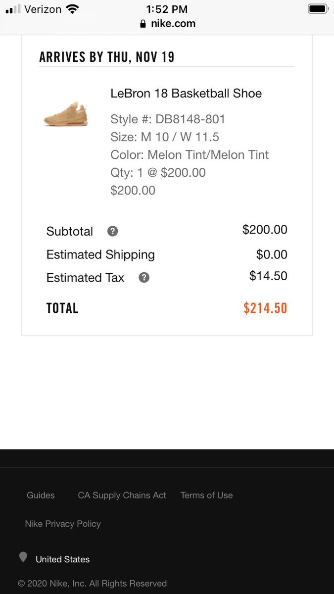 Thadro440's tweet photo. Fk it had to buy something @KingJames 18 #sisterhood pair he wore in the finals #melon #notaps5 doe https://t.co/pfPG8U2I9m