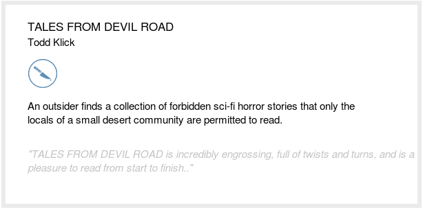 Black List readers think you should read TALES FROM DEVIL ROAD by Todd Klick blcklst.com/members/script… #BlackListWeekendRead