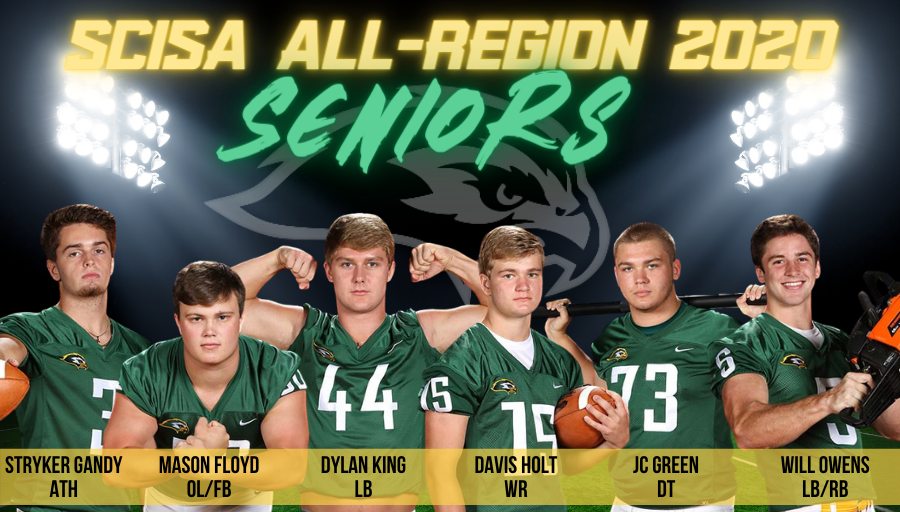 CONGRATULATIONS to these Seniors who have received  SCISA 3A ALL-REGION honors!!! 
Your hard work has paid off and we are SO PROUD OF YOU ALL!!! #letsfly20