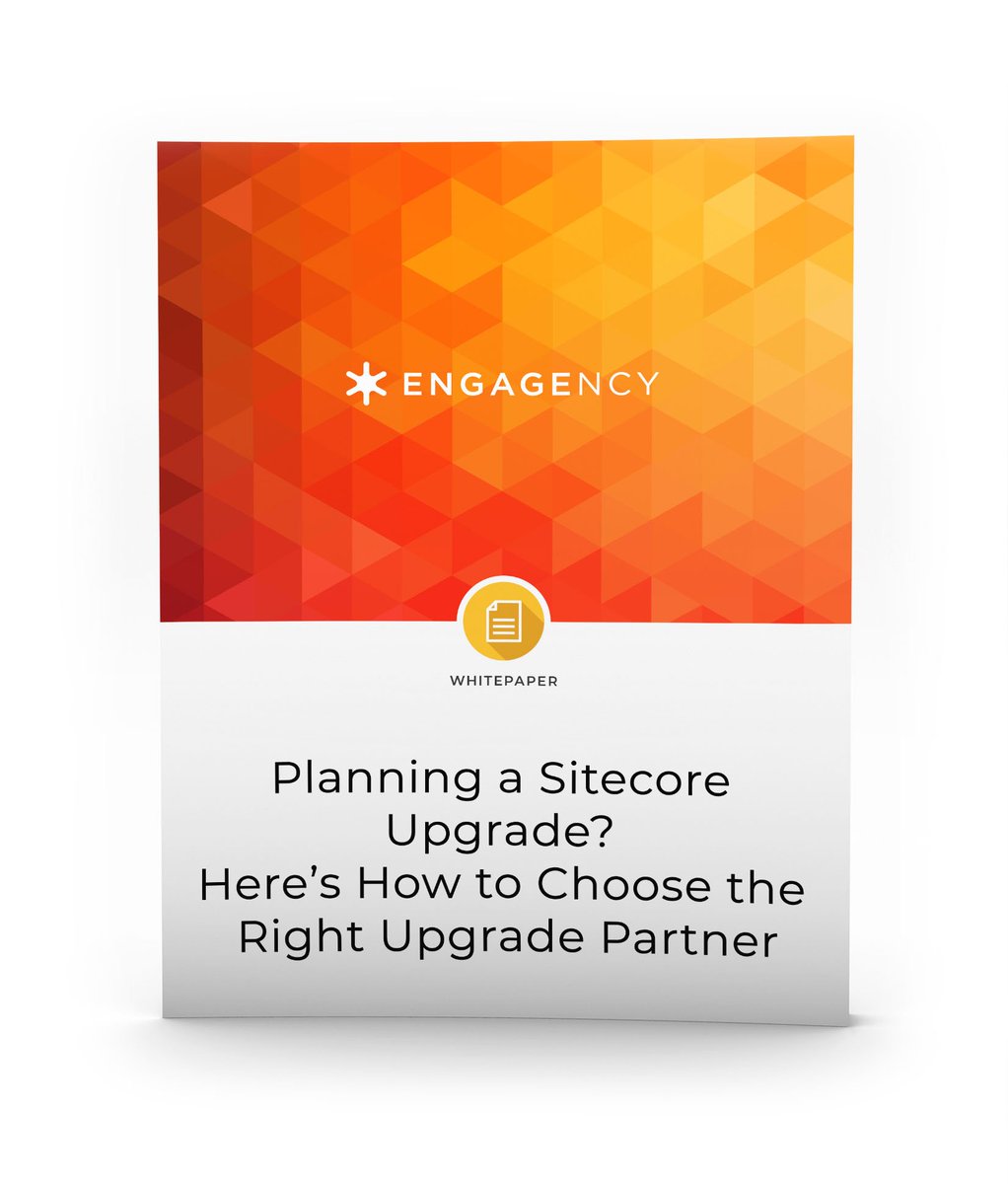 ENGAGENCY's tweet photo. Planning a @Sitecore Upgrade? What an incremental upgrade should look like

It’s easy to say the right Sitecore upgrade partner puts your needs and interests first. 

Here’s what that actually looks like...

Read Time: 5 Minutes
https://t.co/LyxzPFVywM
#Sitecore #Engagency https://t.co/9kCxXV0sdb