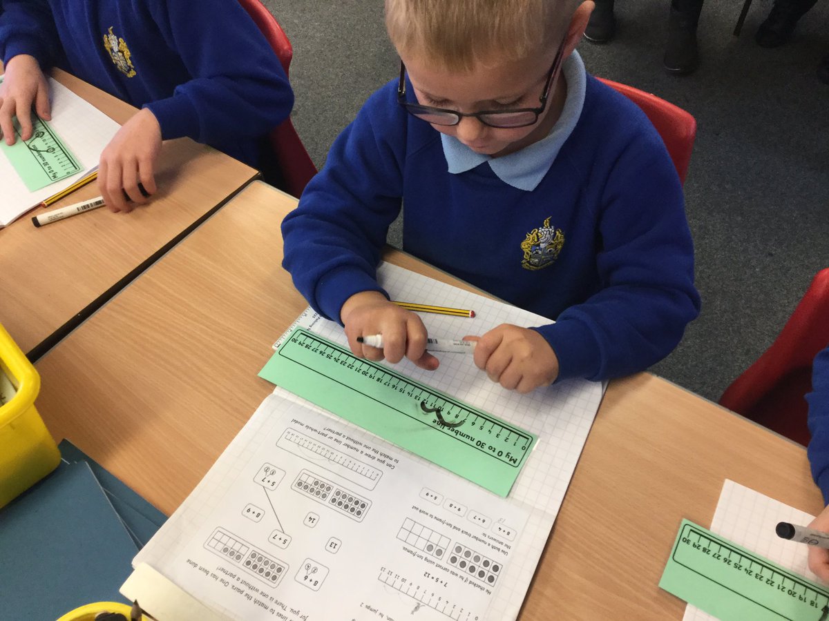 LSTMrsC's tweet photo. Adding by making 10. We made good use of number lines to help us #stpsmaths #MathsWeekEngland https://t.co/ZHZm2nYzSr