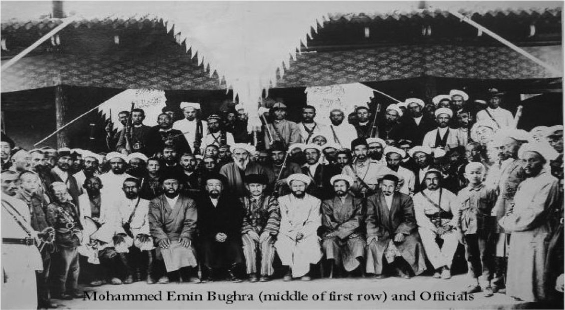 Amir Mohammad Emin Bughra and his army, Khotan, 1930s