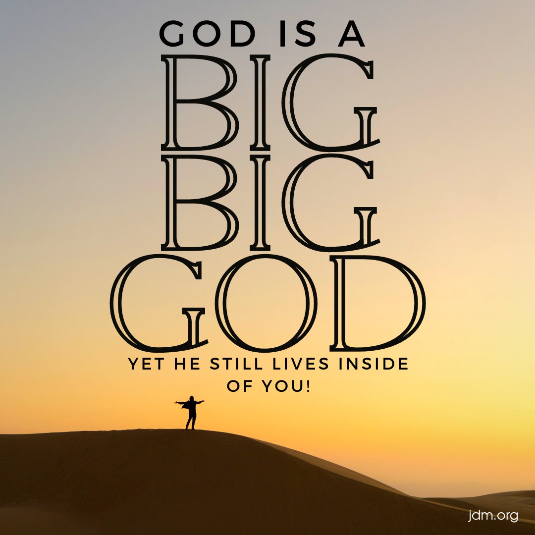 jesse_duplantis's tweet photo. God is a BIG, BIG God, yet He still lives inside of you! 
#jdm #boardroomchat #jesseduplantis #cathyduplantis https://t.co/F5N6AzXdDF