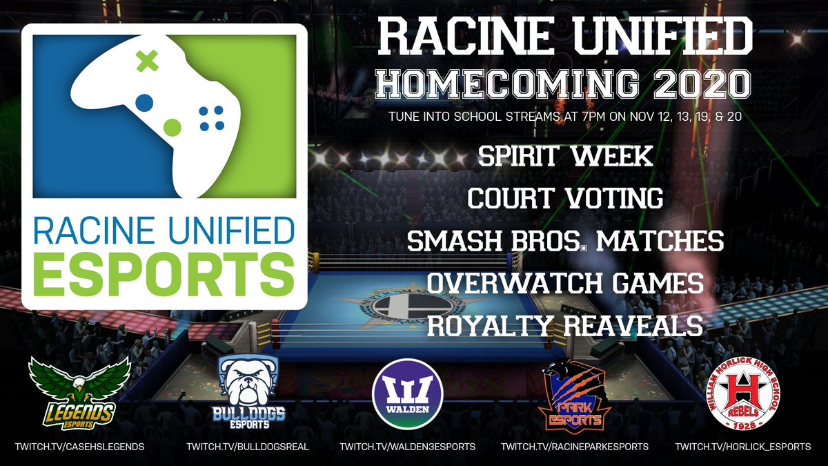 rusd_esports's tweet photo. It's an #EsportsEDU take on Homecoming. The @RacineUnified school district may not be in session face to face, but we are not letting that hold us back. https://t.co/gd7X92hEyn