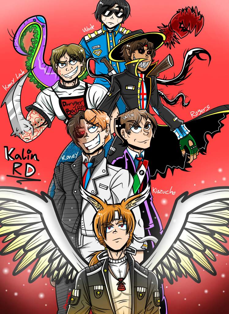 LionCamp2's tweet photo. Kalin rd ocs by me 

#roneymaguire #rogers #samuel #koonylade #kiozucho #policewade #kalinocs https://t.co/DTCPCw2gCh