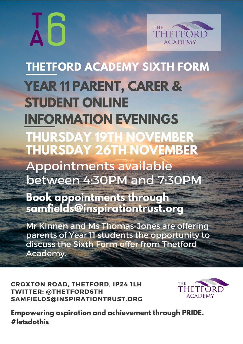 Join @MrKinnenCompSci and <a href="/TTAParts/">ThetAcadPArts</a> to find out about a #SixthForm who empower students to show #pride in themselves and their work. A LIVE 🔴 session - just book your slot at forms.gle/wvH6JLK773AcR3…