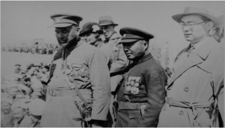 General Mahmut Muhiti (1877-1945), the Commander-in-Chief of the East Turkistan National ArmyKashgar, 1933