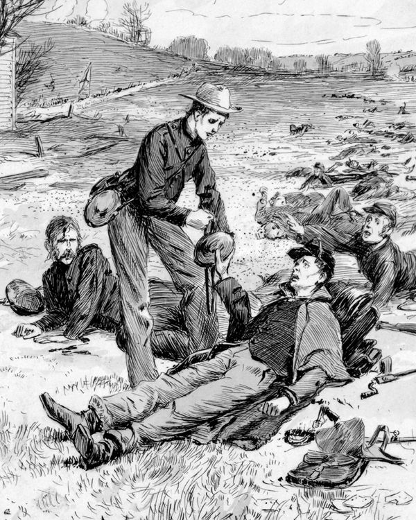 Sargent Kirkland did not stop until he had helped every wounded soldier (Confederate and Federal) on the Confederate end of the battlefield, spending Hours in this all while being closely watch by Union guns, risking his own life. Kirkland's actions remain a legend to this day.