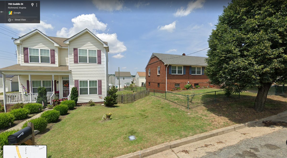 Here is a not-great streetview screengrab of the house on Goddin St. You can obv tell every other house around it is much newer